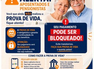 937 beneficiários precisam fazer prova de vida em Goiânia para regularizar pagamento